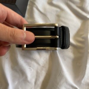 Prada Brushed Calf Leather Belt 85cm